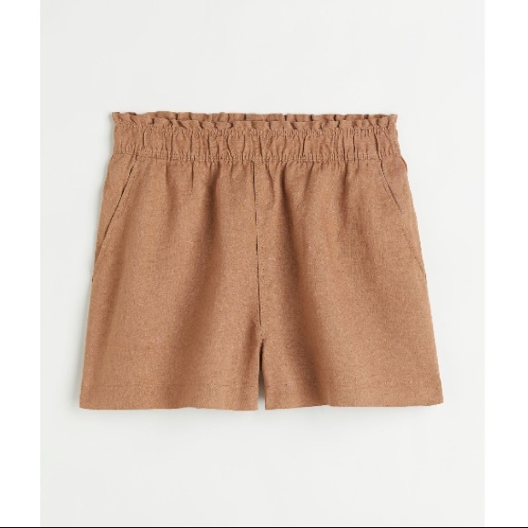 h & m • linen shorts - Picture 3 of 5